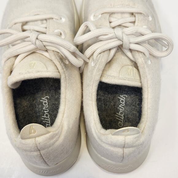 Allbirds Women Wool Runner Sneakers White Cream Size 6 Merino Wool Casual - Picture 7 of 9